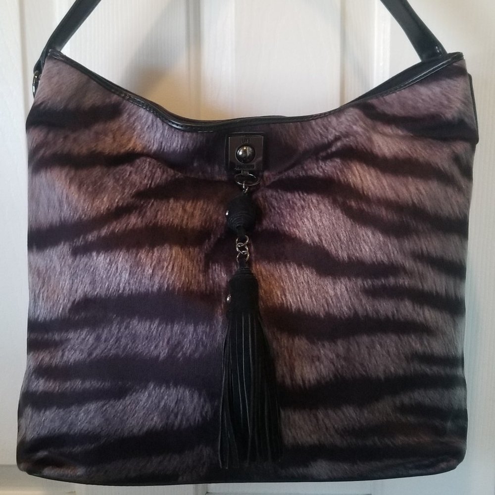 Moschino LOVE Tiger Print Tote Bag